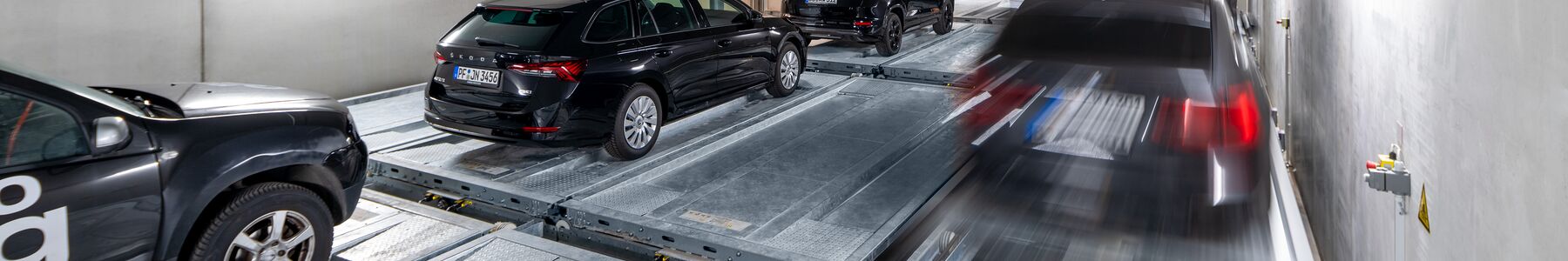 Underground parking system where cars are moved