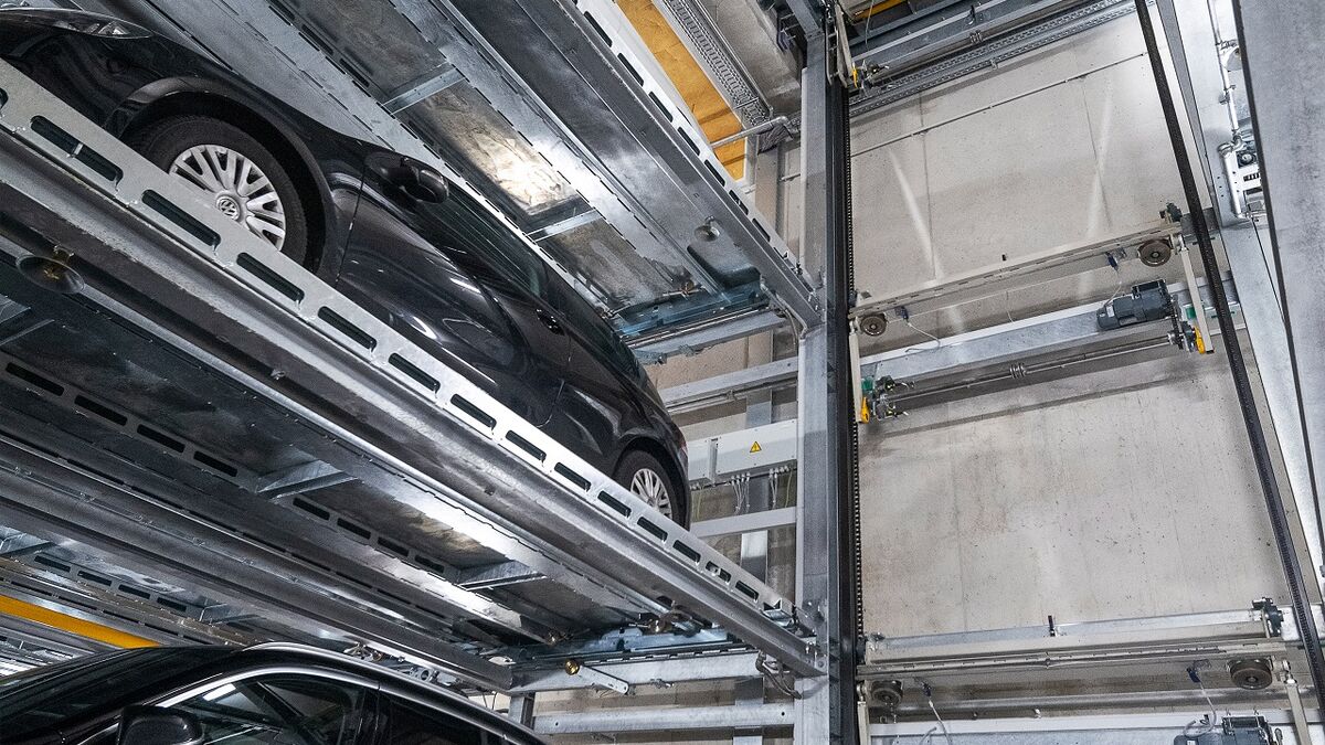Interiorul sistemului de parcare