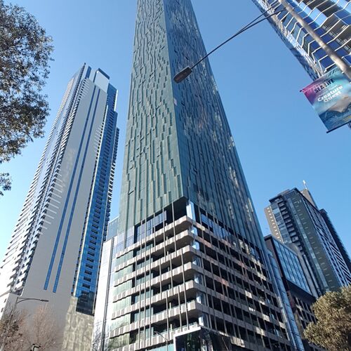 Exterior view of the Shadow Play building in Melbourne city centre